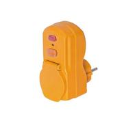 Brennenstuhl Adaptateur jaune avec protection différentielle 30mA (IP54)