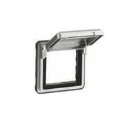 Adaptateur avec volet Soliroc IP55 IK10 pour mécanismes Mosaic 2 modules - 77880 - Legrand
