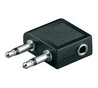 Adaptateur avion 2 x jack mâle 3,5 mm/jack feme…