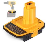 Adaptateur Batterie 18V Universel - - Pour Outils DeWalt M18 NiCd/NiMH - Port USB Intégré - Compatible Packs 20V Lithium