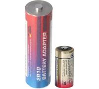 Adaptateur Batterie 2R10 Duplex Batterie bâton, 2R10R, 3010, 2010, 3,0 volts 73x21mm max. 1600mAh