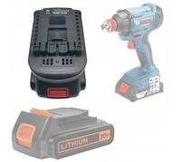 Adaptateur Batterie BPS18BSL - Conversion 18V Black & Decker/Stanley vers Bosch | Compatible LBXR20 BAT618