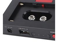 Adaptateur Batterie, Plaque de Fixation Antidérapante avec Sortie DC 12V/8V, pour Appareils Photo DSLR et Hybrides - Bouton Verrouillage Rapide, Indicateur de Charge Précis