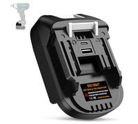 Adaptateur Batterie pour Bosch Professional 18V System GBA Batteries vers pour Makita 18V Outils électriques avec Port USB et Type-C