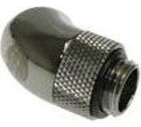 Adaptateur Bitspower 45 degrés G1/4 pouce mâle à G1/4 pouce femelle - pivotant, noir brillant