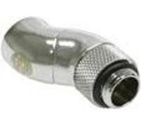 Adaptateur Bitspower 90 degrés G1/4 pouce mâle sur G1/4 pouce femelle - 2x pivotant, argent brillant