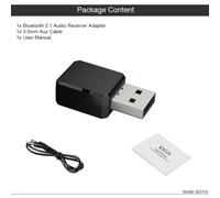 Adaptateur Bluetooth 2 En 1 Pour Pc,Récepteur Usb Bluetooth 5.1,Dongle Pour Pc,Tv,Ordinateur Portable,Voiture,Haut-Parleur,Casque,Musique,Émetteur Audio - Type 2 In 1 Bluetooth