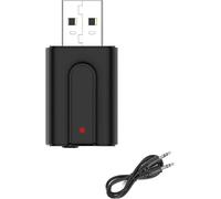 Adaptateur Bluetooth 5.0 Transmetteur Et Récepteur 2-En-1 Usb Sans Fil Avec Câble Audio Numérique 3.5 Mm Pour Tv/Pc/Autoradio/Ordinateur Tablette/Casque, 15M De Distance[Audio651]