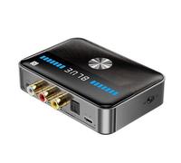 Adaptateur Bluetooth 5.3, Adaptateur Audio Bluetooth 3 En 1, Adaptateur Bluetooth Aux/Rca 3,5 Mm, Émetteur-Récepteur Bluetooth Nfc Compatible Mp3/Wav/Wma/Ape/Flac/M4a/Alac/Amr Pour 2 Casques, Tv, Pc