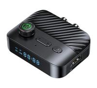 Adaptateur Bluetooth 5.3 AdyMel®, compatible carte SD et émetteur/récepteur USB TX/RX, HD, RCA, connecteur AUX, prise jack 3,5 mm, pour téléviseur, voiture, système audio, home cinéma, ordinateur port
