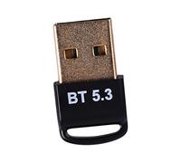 Adaptateur Bluetooth 5.3, Récepteur émetteur de clé USB Bluetooth, Résistance au Branchement, avec Prise Plaquée Or, pour 8.1 10 11 (sans Pilote)