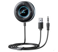 Adaptateur Bluetooth 5,3 Voiture - Kit Main Libre Voiture Bluetooth - Recepteur Bluetooth Jack 3,5mm - pour Stéréo Haut-Parleur .
