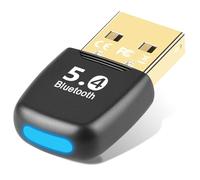 Adaptateur Bluetooth 5.4 USB pour PC, récepteur Bluetooth Dongle Low Latency Plug & Play, compatible avec Windows 7/8.1/10/11 Ordinateurs de bureau et ordinateurs portables, souris, clavier, écouteurs