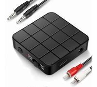 Adaptateur Bluetooth, Émetteur-Récepteur Bluetooth 5.0, Mini Adaptateur Portable 2 En 1 Rca Et Bluetooth 3,5 Mm Compatible Avec Un Son Hd À Faible Latence Pour Pc, Tv, Sm