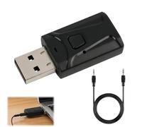 Adaptateur Bluetooth Jack USB 5.0 TX RX Audio Sans Fil pour TV PC Voiture | Bluetooth 5.0, Portée 15 m, Prise Jack 3,5 mm, Plug and Play, Reconnexion Automatique