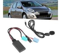 Adaptateur Bluetooth, Mains Libres avec Microphone pour Appels Sécurisés, Câble Audio 6 Broches Connectivité sans Fil Stéréo de Voiture, pour Conducteurs de Véhicules Compatibles