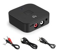 Adaptateur Bluetooth NFC connexion sans fil. Audio sans perte compact et portable noir.