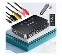 Adaptateur Bluetooth, POMME NFC Clé USB Bluetooth 5.0 Recepteur Bluetooth, Dongle Bluetooth 3-en-1 Transmetteur FM-Plug and Play, AUX/RCA Adaptateur Audio Bluetooth Système Stéréo pour TV/PC/Voiture