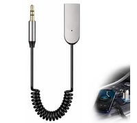 Adaptateur Bluetooth pour Voiture, Appels Mains Libres et Lecture Musicale | avec prise de 3,5 mm, pour connecter des appareils Bluetooth et des dispositifs audio