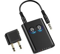 Adaptateur Bluetooth Récepteur Émetteur Bluetooth 5.2 Jack 3.5Mm Pour 2 Casques Aux Receiver Transmetteur Pour Avion/Chaîne[F231]