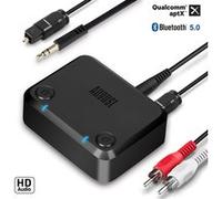 Adaptateur Bluetooth TV HD pour 2 - August MR270 - Transmetteur Émetteur du Son TV vers 2 Casques Bluetooth, Enceinte - RCA, Optique et Bluetooth 5
