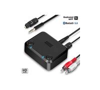 Adaptateur Bluetooth TV HD pour 2 - August MR270 - Transmetteur Émetteur du Son TV vers 2 Casques Bluetooth, Enceinte - RCA, Optique et Bluetooth 5