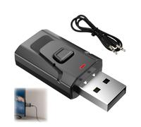 Adaptateur Bluetooth USB 5.0 2 en 1 Émetteur Récepteur Audio Jack 3,5 mm | TX RX Sans Fil, Faible Latence, Portée 15 m, Plug And Play, Alimentation USB