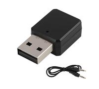 Adaptateur Bluetooth USB 5.1 avec Récepteur AUX et USB, Récepteur Audio pour Voiture Plug and Play avec Microphone Intégré et Câble 3,5 mm, Compatible Haut-Parleurs, PC, TV