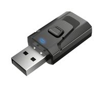 Adaptateur Bluetooth USB BT5.0 sans fil, émetteur-récepteur avec bouton de contrôle Bluetooth USB pour TV, ordinateur, voiture, projecteur et