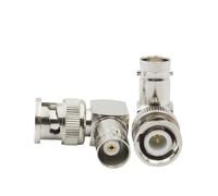 Adaptateur BNC mâle à femelle, convertisseur coaxial RF à Angle droit de 90 degrés(Type 4,4PCS)