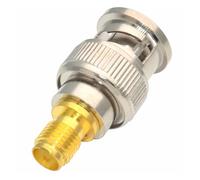 Adaptateur BNC mâle vers SMA femelle, connecteur coaxial RF SMA/BNC-KJ SMA-K/BNC-J, connecteurs d'antenne for talkie-walkie