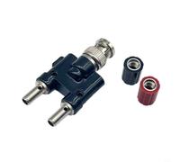 Adaptateur BNC vers 2 prises banane de 4 mm, connecteur coaxial pour compteurs de laboratoire, double connecteur pour banane et cosses (mâle vers 2 trous)