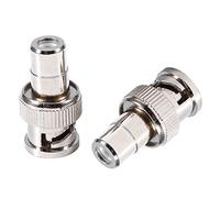 Adaptateur BNC vers RCA, Connecteur BNC Mâle vers RCA Femelle, Kit D'adaptateur Coaxial Coupleur pour Système De Vidéosurveillance 10 Pièces