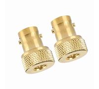 Adaptateur BNC vers SMA, Adaptateur SMA BNC Connecteur BNC vers SMA avec Impédance de 50 Ohms Durée de Vie 1000 Fois 2 Pièces Connecteur Adaptateur de Conversion BNC Femelle vers