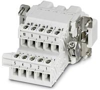 Adaptateur-bornier Contenu: 5 pc(s) Phoenix Contact HC-B 10-A-UT-PEL-M 1648036