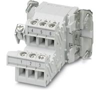 Adaptateur-bornier Contenu: 5 pc(s) Phoenix Contact HC-B 6-A-UT-PER-F 1648066