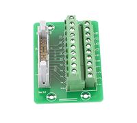 Adaptateur Bornier Terminal IDC20P, 20 Broches, Montage sur Rail DIN, Vert, 7x5x3.5cm, pour Systèmes de Contrôle PLC