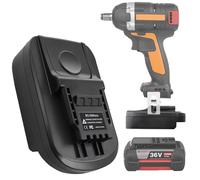 Adaptateur Bosch GBA vers Worx - Compatible avec les batteries au lithium professionnelles Bosch GBA 18-V BAT607 BAT614 BAT607G - Convertisseur pour batterie Worx 18 V-20 V Li-ion