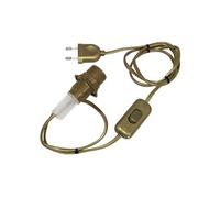 Adaptateur bouteille E14 TIBELEC, plastique, or 40 W