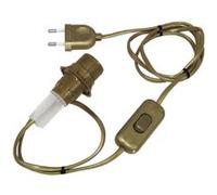 Adaptateur bouteille E14 TIBELEC, plastique, or 40 W G