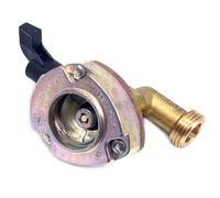 Adaptateur bouteille GPL Clip-On 27 mm 90° 21,8 mm LH avec levier sécurité propane butane
