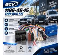 ACV Kit CAN-Bus Mercedes Quadlock vers ISO/Antenne DIN
