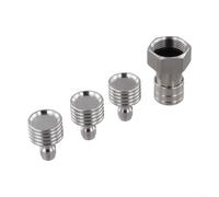 Adaptateur Buse Douche Laveur 1/4" Acier Adaptateur Buse Douche | Connexion mâle 1/4", montage rapide, acier inoxydable pour robuste, pour idéal lavage auto doux