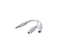 Adaptateur Câble blanc Audio Casque Jack 3,5mm Séréo Male Câble pour Téléphone Portable et Ordinateur