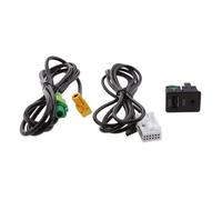 Adaptateur câble de lecteur USB VW CC Voiture 2 en 1 USB AUX, câble d'adaptateur, Interface de lecteur Radio pour VW CC