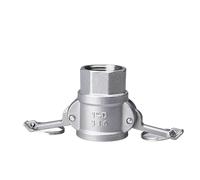 Adaptateur Camlock for arroseur de jardin en acier inoxydable 304 - Déconnexion rapide for pompes à tuyau | Raccord cannelé 1/2", 3/4", 1"(D,3/4")