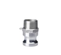 Adaptateur Camlock for arroseur de jardin en acier inoxydable 304 - Déconnexion rapide for pompes à tuyau | Raccord cannelé 1/2", 3/4", 1"(F,3/4")