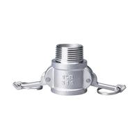 Adaptateur Camlock for arroseur de jardin en acier inoxydable 304 - Déconnexion rapide for pompes à tuyau | Raccord cannelé 1/2", 3/4", 1"(B,1")