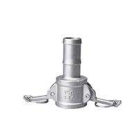 Adaptateur Camlock for arroseur de jardin en acier inoxydable 304 - Déconnexion rapide for pompes à tuyau | Raccord cannelé 1/2", 3/4", 1"(C,1")