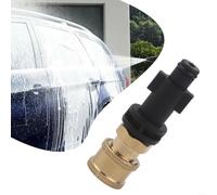 Adaptateur Canons à Mousse 1/4 Pouce Nettoyeur Haute Pression Accessoires En ABS Buse Réglable Pour Lavage De Voiture Jardin Nettoyage Atelier pour Professionnel Domestique Détail Noir (C)
